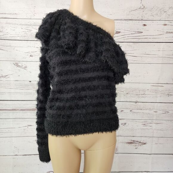 WAYF Johnie One Shoulder Sweater Small NWT - Picture 3 of 7